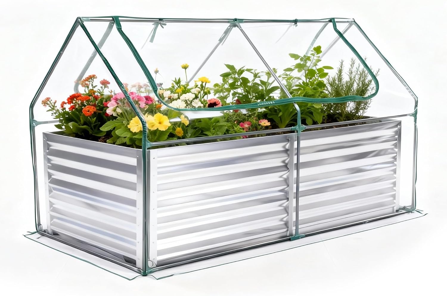 DUMOS Raised Garden Bed with Legs, 48x24x30in Wood Elevated Planter Box w/Bed Liner for Herbs Flowers Vegetables, 300lbs Capacity Outdoor Gardening Planters for Patio Balcony Backyard, Natural Wood