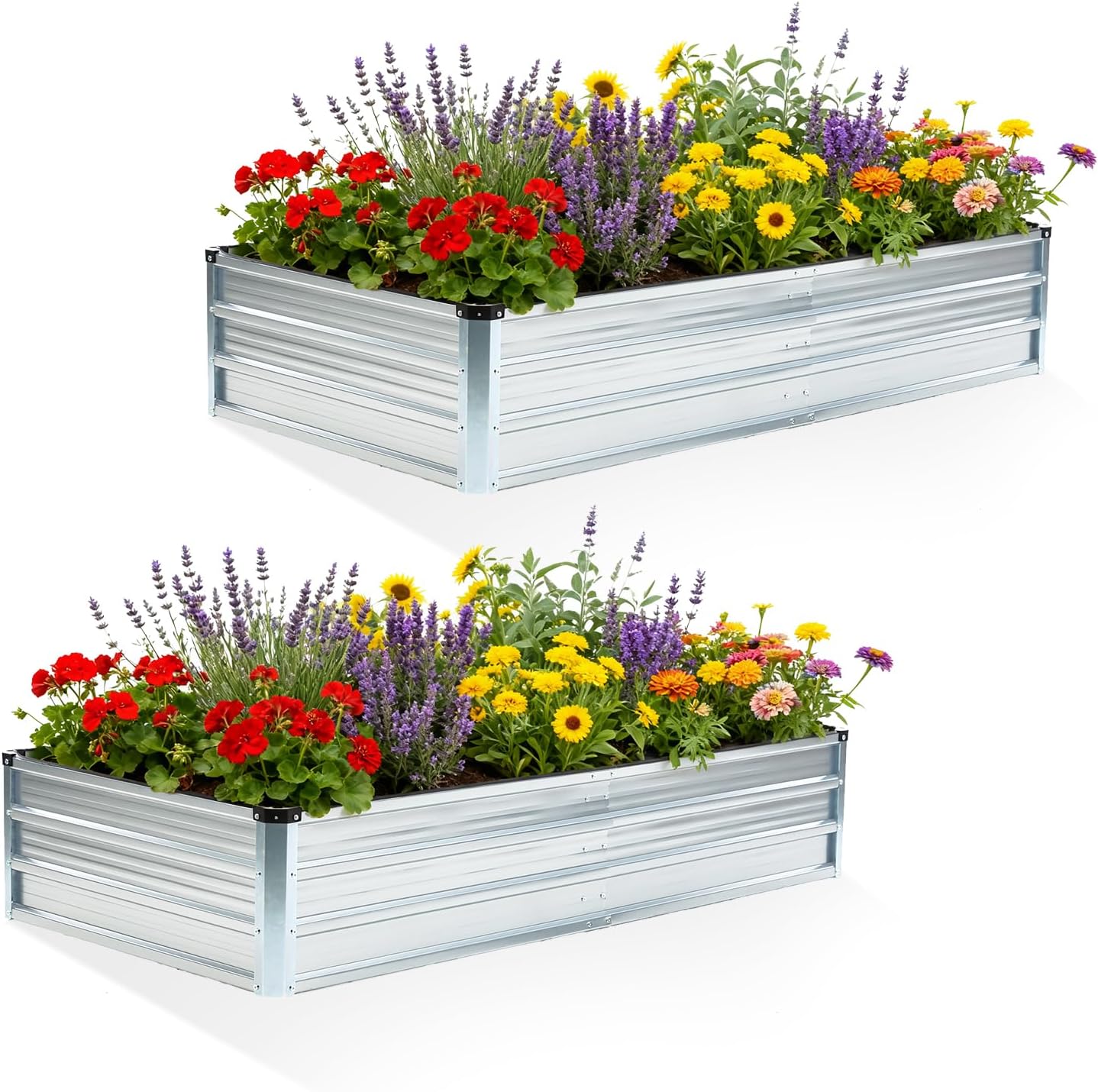 DUMOS Raised Garden Bed with Legs, 48x24x30in Wood Elevated Planter Box w/Bed Liner for Herbs Flowers Vegetables, 300lbs Capacity Outdoor Gardening Planters for Patio Balcony Backyard, Natural Wood